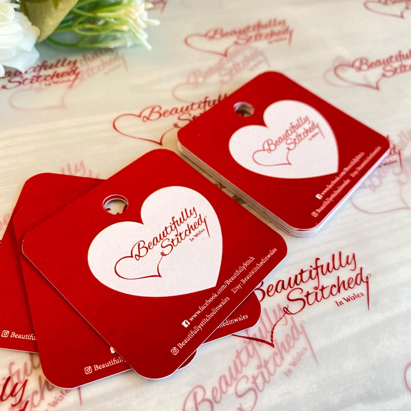 Custom Swing / Luggage / Packaging Tags, Custom Shape and Size options, washing instructions, care tags