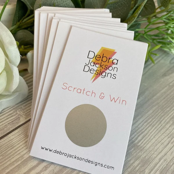 Bespoke Scratch Card, Event, Giveaway, Lottery Card, Scratch and Win