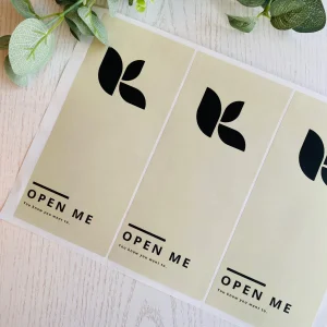 Box Seal Label Candle / Diffuser label Thank You Sticker Label