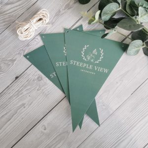 Reusable Personalised Bunting Printed with Logo